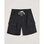OAS Kurze Hose Black Cargo Linen Herren-S