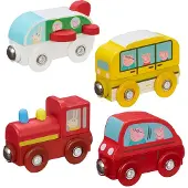 Boti Otto Simon Peppa Pig Bus mit Magnet, um die Serie miteinander zu verbinden
