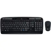 Logitech Wireless Combo MK330 - Tastatur-und-Maus-Set - US International - Schwarz