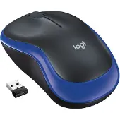Logitech M185, Beidhändig, Optisch, RF Wireless, 1000 DPI, Blau