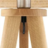 HerzBlut Holz Stehlampe Elli, Holz hell, für Wohn- / Esszimmer, Holz, Skandinavisch, Stehlampe