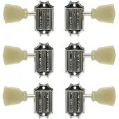 Gibson Vintage Nickel Stimmmechaniken mit Cream/Grünen Knöpfen