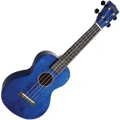 Mahalo Hano-Konzert-Ukulele Trans Blue Finish