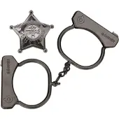 Gonher Cowboy-Handschellen aus Metall mit Abzeichen