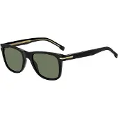 HUGO BOSS Boss 1508/S Herren-Sonnenbrille Vollrand Quadratisch Acetat-Gestell, Schwarz