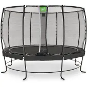 Exit Lotus Premium Trampolin ø366cm, auf Beinen, Rund, Schwarz