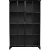 Nordal Downtown Eisenschrank - schwarz 120x36x185cm