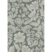 Kek Amsterdam Blumentapete grün 100x280cm FR-004