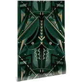 Kek Amsterdam Art Deco Goldtapete animaux Heuschrecke - grün