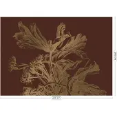 Kek Amsterdam Gravierte Blumen Goldtapete MW-027 - 400x280cm
