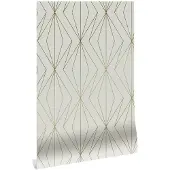Kek Amsterdam Goldene Linien Tapete 100x280cm Sand / Gold MW-073