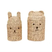 OYOY Körbe für Bären und Kaninchen, 2er-Set