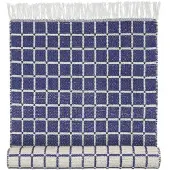 Broste Copenhagen Henny Teppich blau 70x140cm