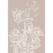 Kek Amsterdam Gravierte Blumentapete Sand WP-745 200x280cm