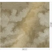 Kek Amsterdam Gravierte Wolken Goldtapete MW-011- 300x280cm
