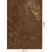 Kek Amsterdam Tropische Landschaften Goldtapete MW-061 - 200x280cm