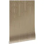 Kek Amsterdam Goldene Linien Tapete 100x280cm Nude / Gold MW-089