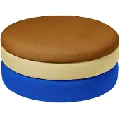 Broste Copenhagen Teichhocker Blau/Sand/Ocker Ø68cm