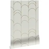 Kek Amsterdam Goldene Linien Tapete 100x280cm Sand/Gold MW-068