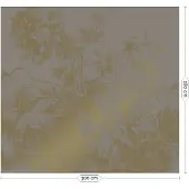 Kek Amsterdam Gravierte Blumen Goldtapete MW-017 - 300x280cm