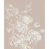 Kek Amsterdam Gravierte Blumentapete Sand WP-760 400x280cm