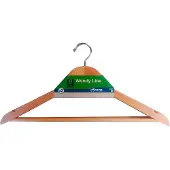 Mondex Set aus 3 umgeformten Kleiderbügeln aus umweltfreundlichemHolz, 43,5 x 22,5 cm, 14 mm