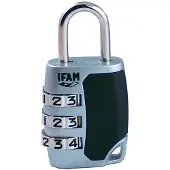 Ifam C25s 26 Mm D3 Mm Combination Padlock Silber