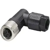 Phoenix Contact M12,4P,RA Socket,SPEEDCON,A-cod.,Push-in