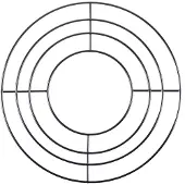 Omnia Aufbackgitter aus Edelstahl Ø 22,5cm