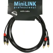 Klotz MiniLink Pro RCA-Audiokabel 90 cm