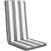 Fijalo Stuhl-Kissen Grau Weiss (42 x 4 x 115 cm)