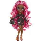 Rainbow High Serie 3 Daria Roselyn Modepuppe Rose (Rosa-Rot) mit 2 Designer-Outfits zum Kombinieren mit Accessoires, Geschenk f r Kinder und Co