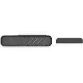 Brabantia Dusch-Badezimmerablage MindSet - mit Wischer - Dark Grey