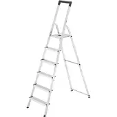 Hailo 8140-615 L40 Alu-Haushaltstreppe 6 Stufen