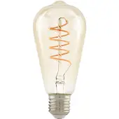 Eglo LED pre ST64 Spiral 4W/822 270 lumen amber 3-trin dmpbar E27