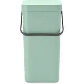 Brabantia Sort & Go Mülleimer / Aufbewahrungsbox 16 L - Mintgrün