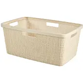 Curver Jute Wäschekorb 46L Off White