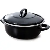 BK Fortalit, 1,4 l, Schwarz, Edelstahl, Emaille, Edelstahl, Keramik, Gas, Halogen, Induktion