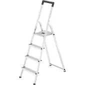 Hailo | Haushaltstreppe | 4 Stufen Aluminium