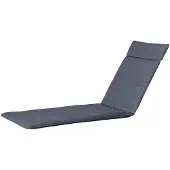 Madison Liegekissen 60x190 cm Manchester Denim Grau für den Außenbereich, mit verstellbarem Band und Knöpfen