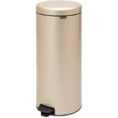 Brabantia Treteimer NewIcon, Abfalleimer, Mülleimer, Abfallbehälter, Stahl, Metallic Gold, 30 L, 304484