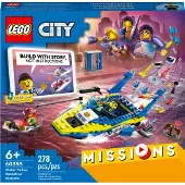 LEGO 60355 City Detektivmissionen der Wasserpolizei, mit Boot und 4 Minifiguren