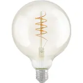 Eglo E27 Lampe, Spiral LED Glühbirne Globe, Vintage Leuchtmittel amber für Retro Beleuchtung, 4 Watt (entspricht 26 Watt), 270 Lumen, warmweiß, 2200k,