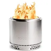 Solo Stove Bonfire 1.0 (I) Feuerschale aus Edelstahl 49,5 cm – tragbare raucharme Feuerstelle mit Standfuß für Garten Terrasse & Camping Outdoor-Kamin