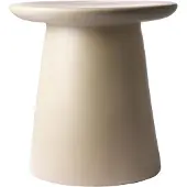 HK Living Steingut Beistelltisch creme / natur