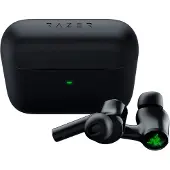 Razer Hammerhead True Wireless (2nd Gen) - Kabellose Earbuds (In-Ear Ohrhörer, Chroma RGB Beleuchtung, aktive Rauschunterdrückung ANC, ultra-niedrige Latenzen, Lade-Etui) Schwarz