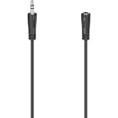 Hama Audio-Verlängerungskabel, 3,5-mm-Klinken-Stecker - Kupplung, Stereo, 3,0 m