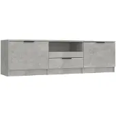 vidaXL TV-Schrank Betongrau 140x35x40 cm Holzwerkstoff