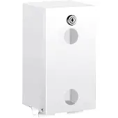 Delabie WC-Papierhalter für 2 Rollen, Edelstahl 1.4301 pulverbeschichtet Weiß
