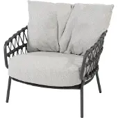 4 Seasons Outdoor Calpi Living Sessel anthrazit inkl. 2 Kissen
